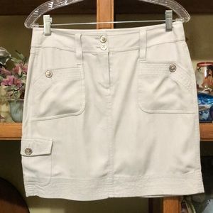 White House Black Market Grey Skirt